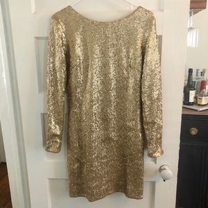 Gold Sequin Nordstrom Formal Dress